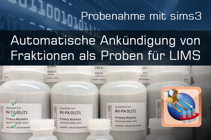 Probenahme mit pdv-sims3: neue Funktion zur Analyseanforderung